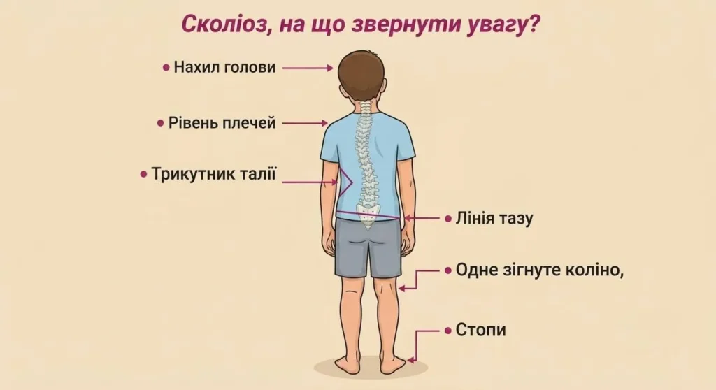 Безкоштовно перевірити поставу дитини. Як побачити сколіоз вдома